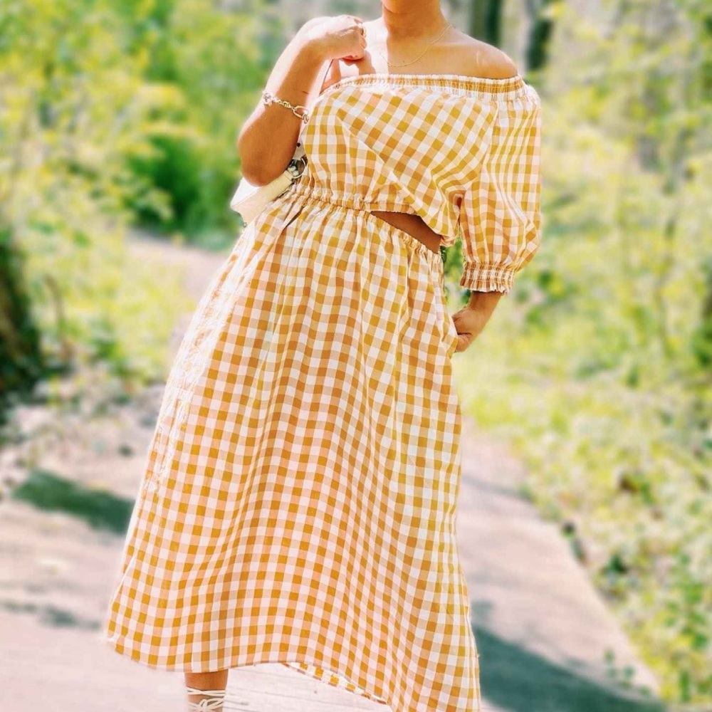 Target Puff sleeve one shoulder dress